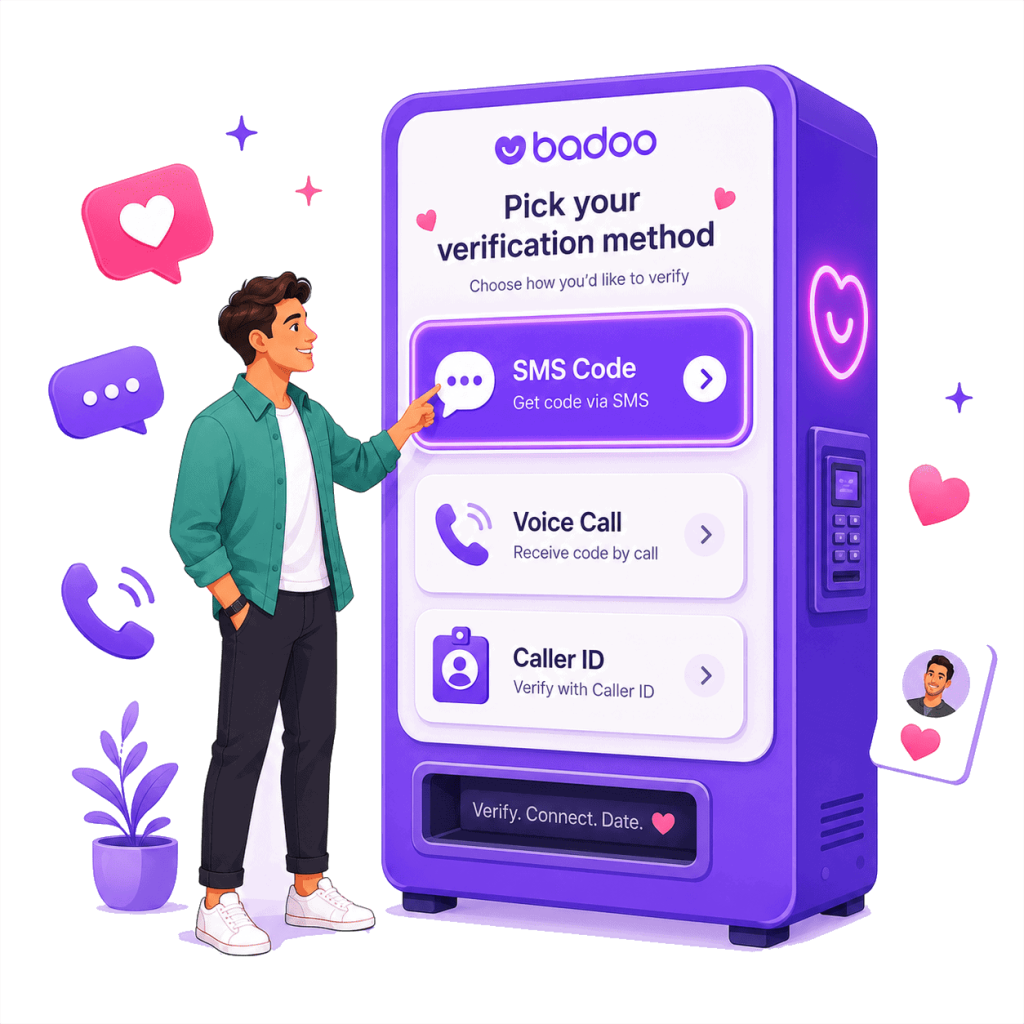 1. Choose Badoo SMS Verification Method